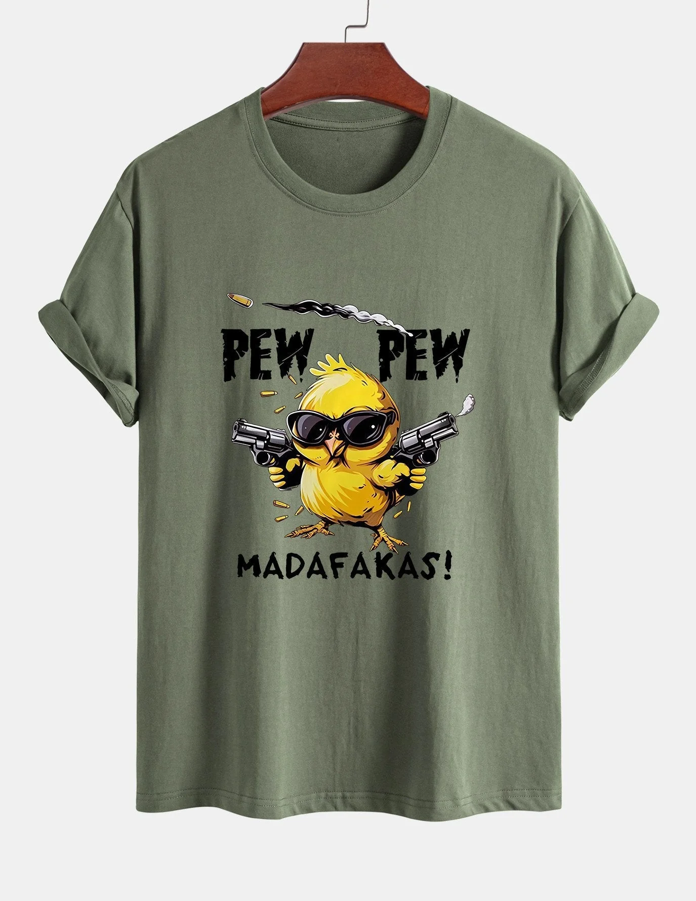 Servando® | Chicken Print Drop Shoulder Oversize T-Shirt - Image 16