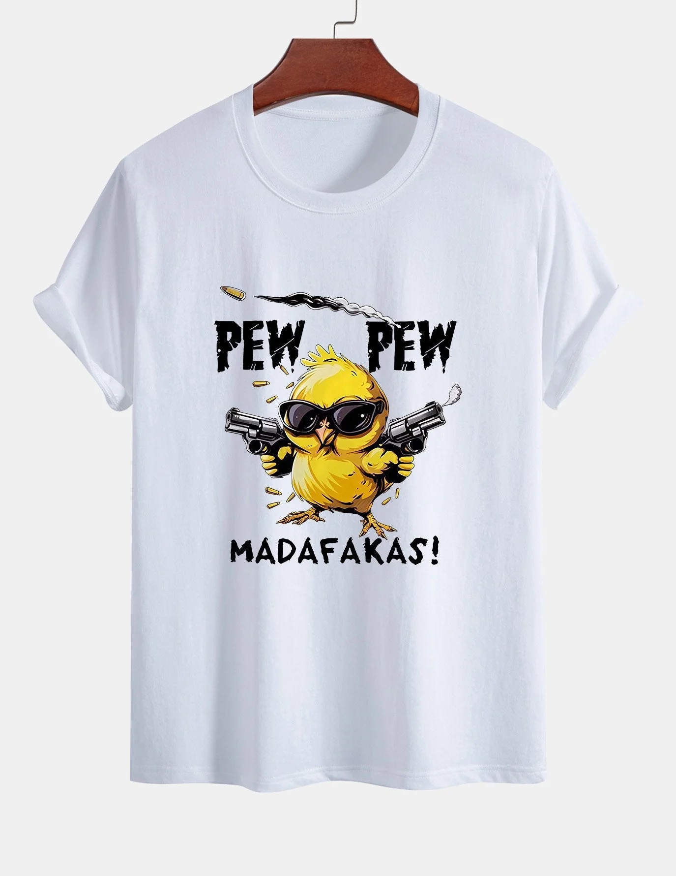 Servando® | Chicken Print Drop Shoulder Oversize T-Shirt - Image 2
