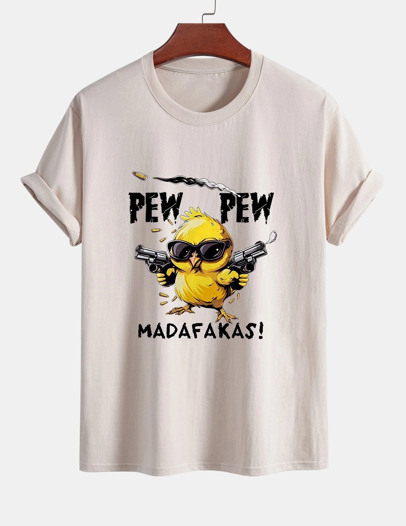 Servando® | Chicken Print Drop Shoulder Oversize T-Shirt - Image 3