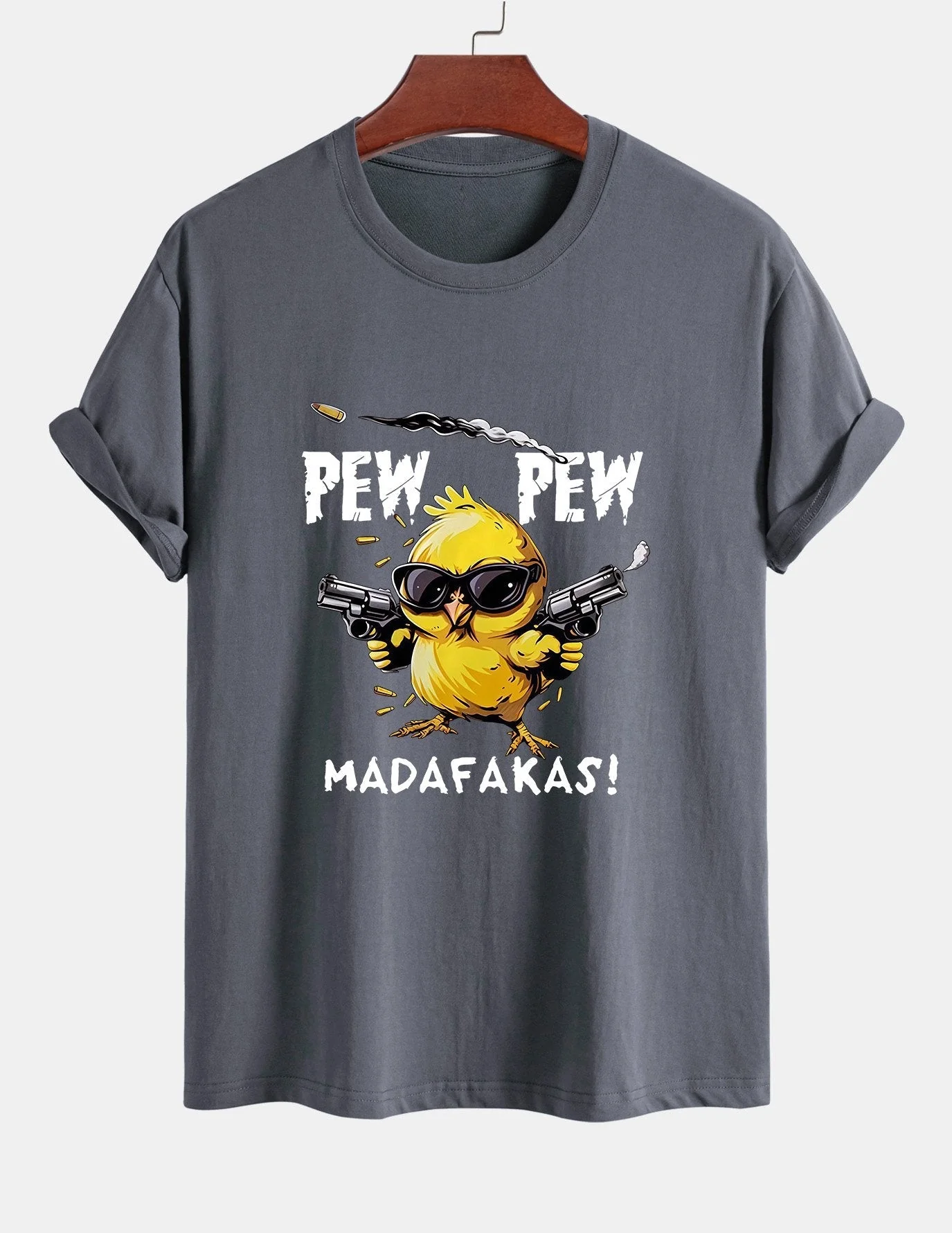 Servando® | Chicken Print Drop Shoulder Oversize T-Shirt - Image 7