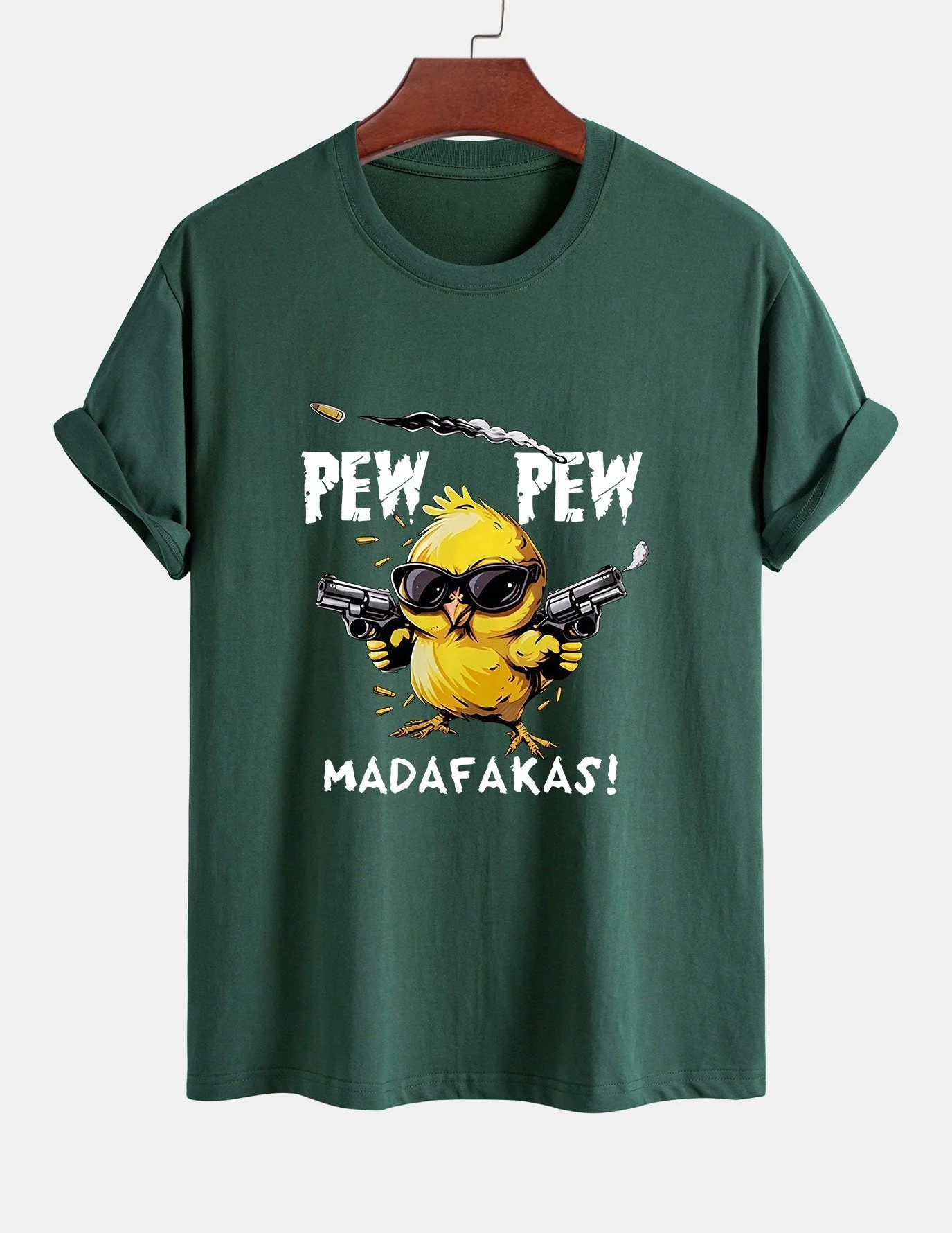 Servando® | Chicken Print Drop Shoulder Oversize T-Shirt - Image 8