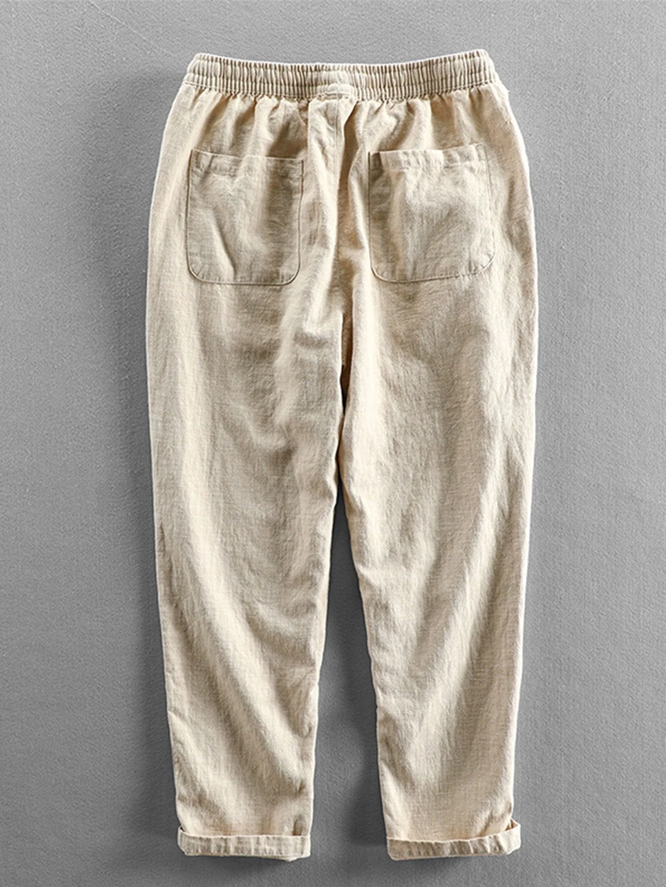 Seth® | Linen Cotton Blend Cropped Pants - Image 2