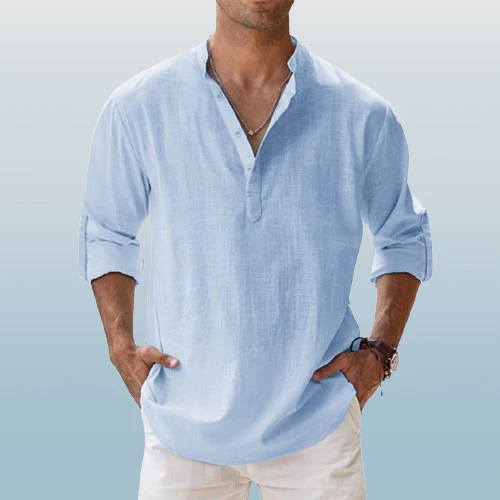 Seth® | Linen Shirt With Long Sleeves - Image 2