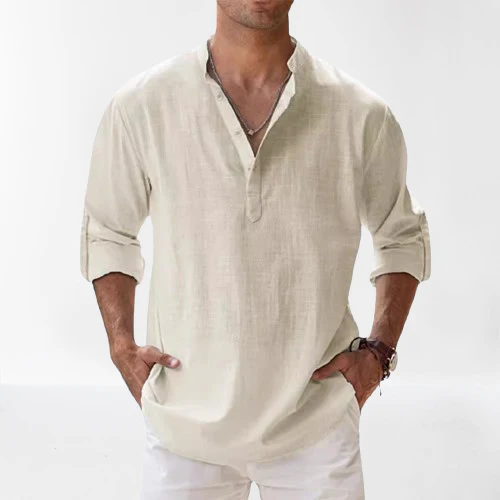 Seth® | Linen Shirt With Long Sleeves - Image 5