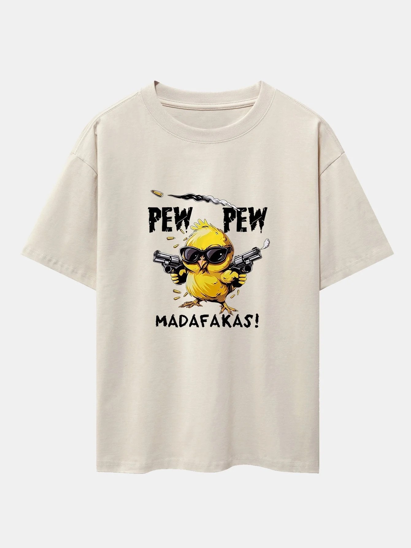 Severino® | Chicken Print Drop Shoulder Oversize T-Shirt - Image 2