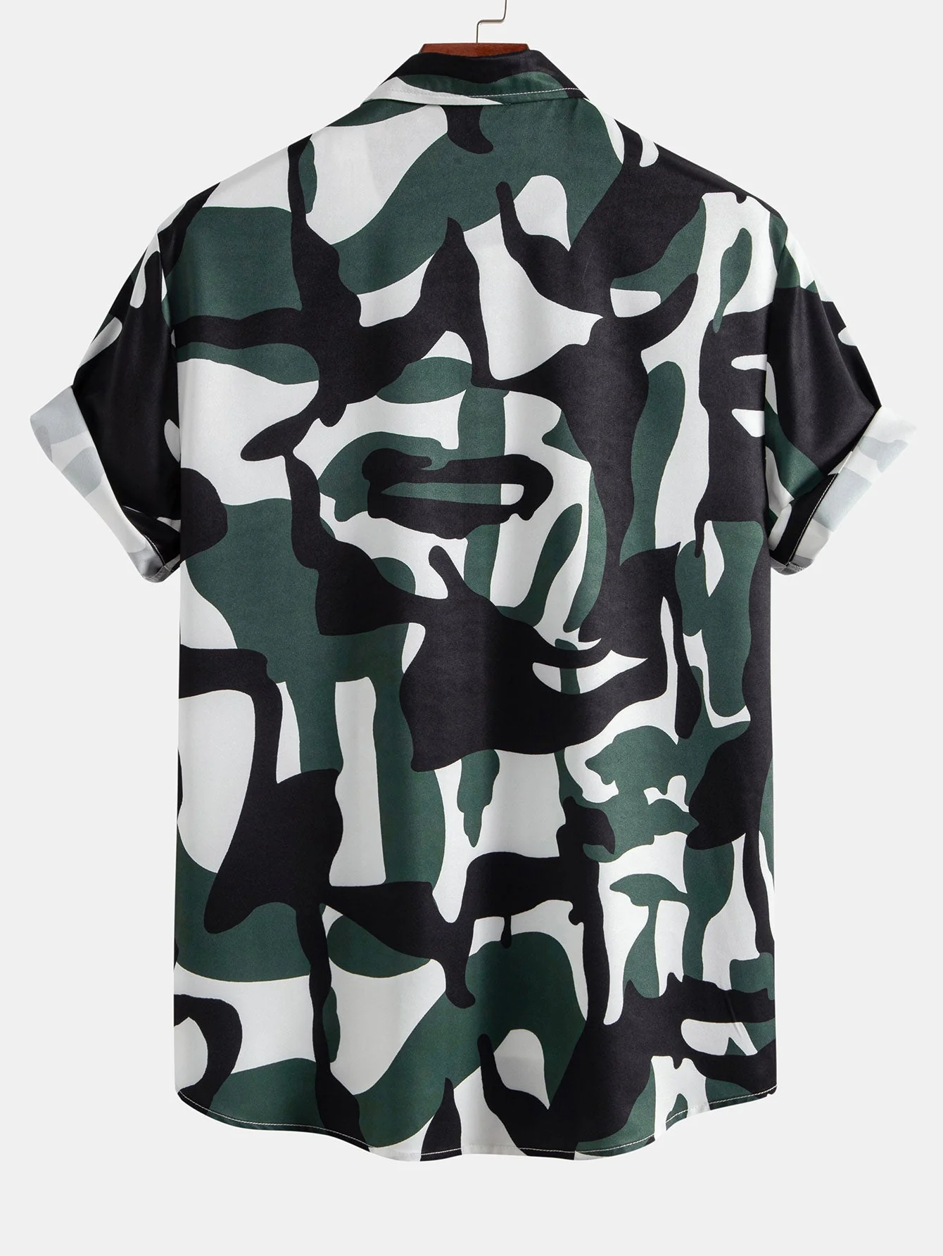 Severino® | Colorblock Print Button Up Shirt & Swim Shorts - Image 3