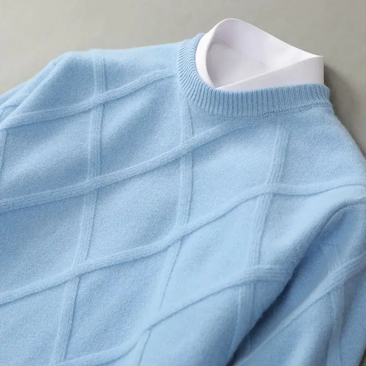 Shawn | Argyle Cashmere Sweater - Image 2