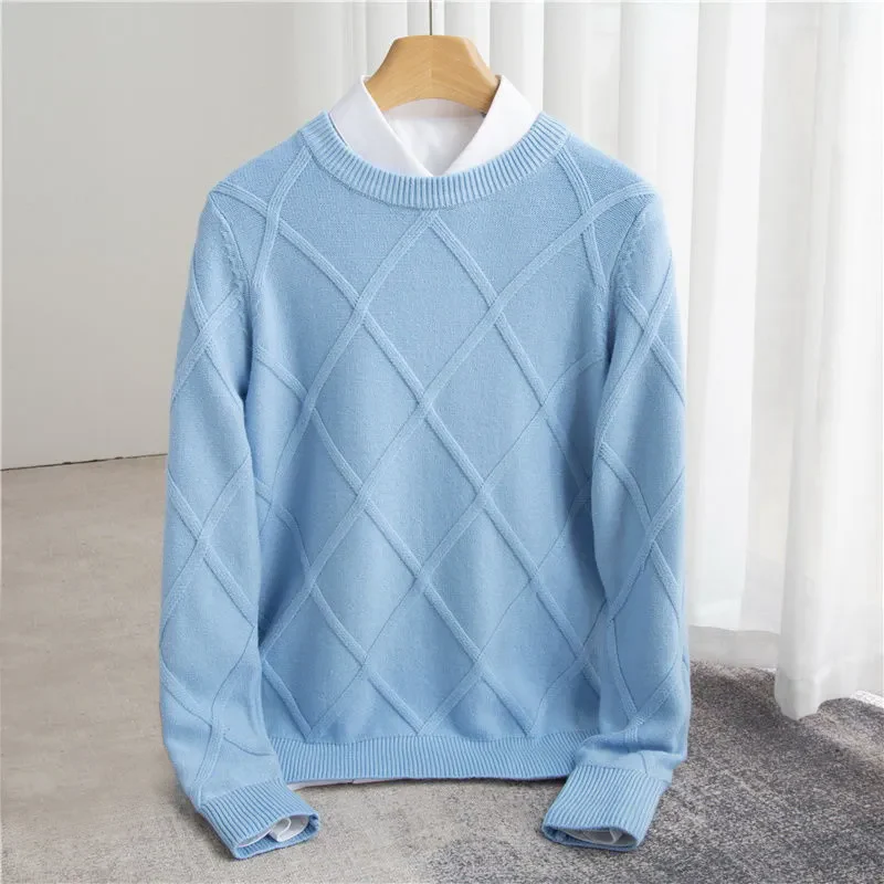 Shawn | Argyle Cashmere Sweater - Image 3