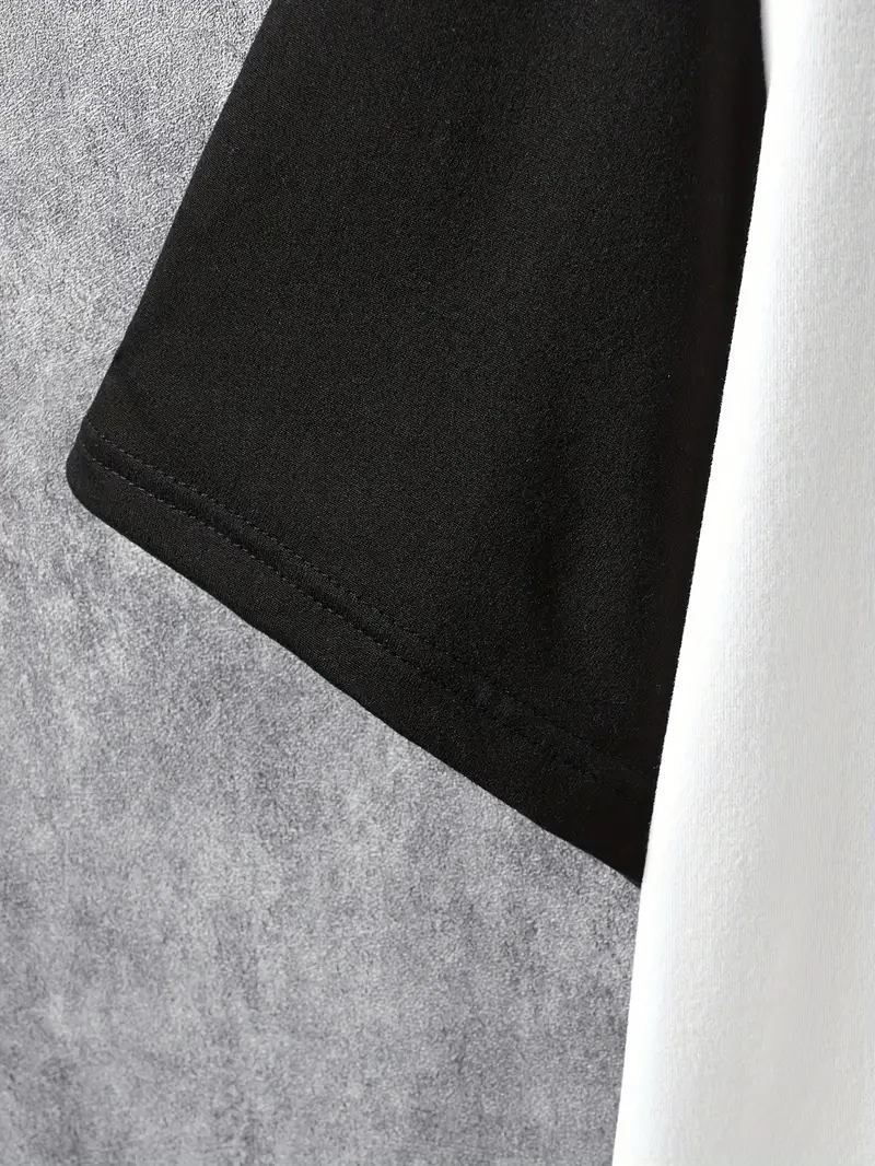 Silas® | Stylish color block t-shirt with short sleeves and a crew neck - Image 15