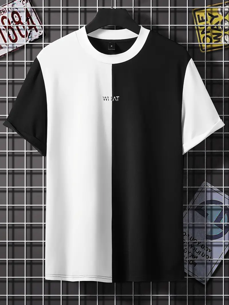 Silas® | Stylish color block t-shirt with short sleeves and a crew neck - Image 20