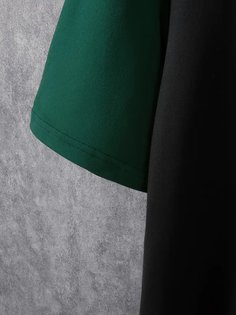 Silas® | Stylish color block t-shirt with short sleeves and a crew neck - Image 3