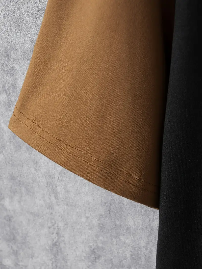 Silas® | Stylish color block t-shirt with short sleeves and a crew neck - Image 7