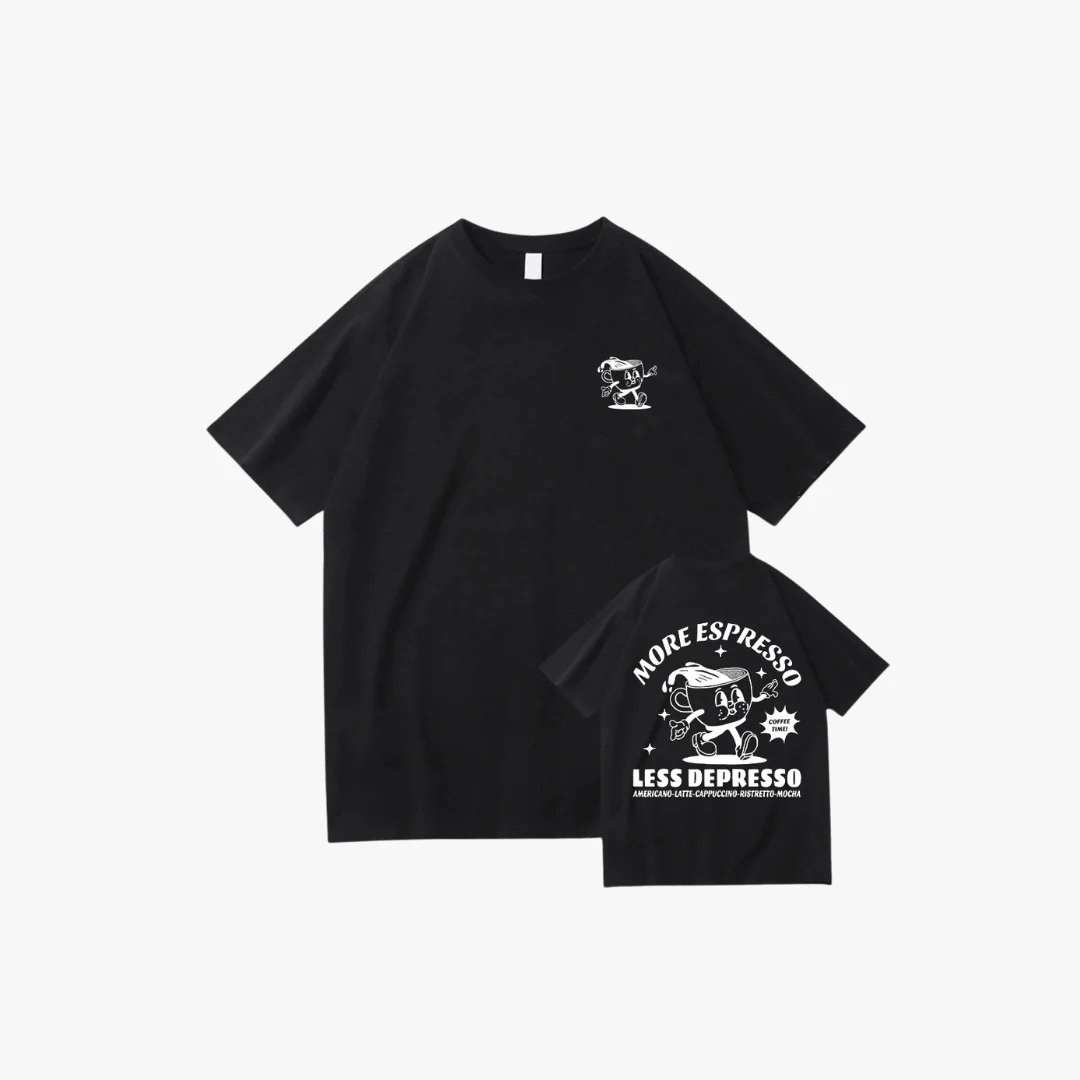 Silvestre | Oversized Graphic Tee – Espresso Mood Print - Image 3