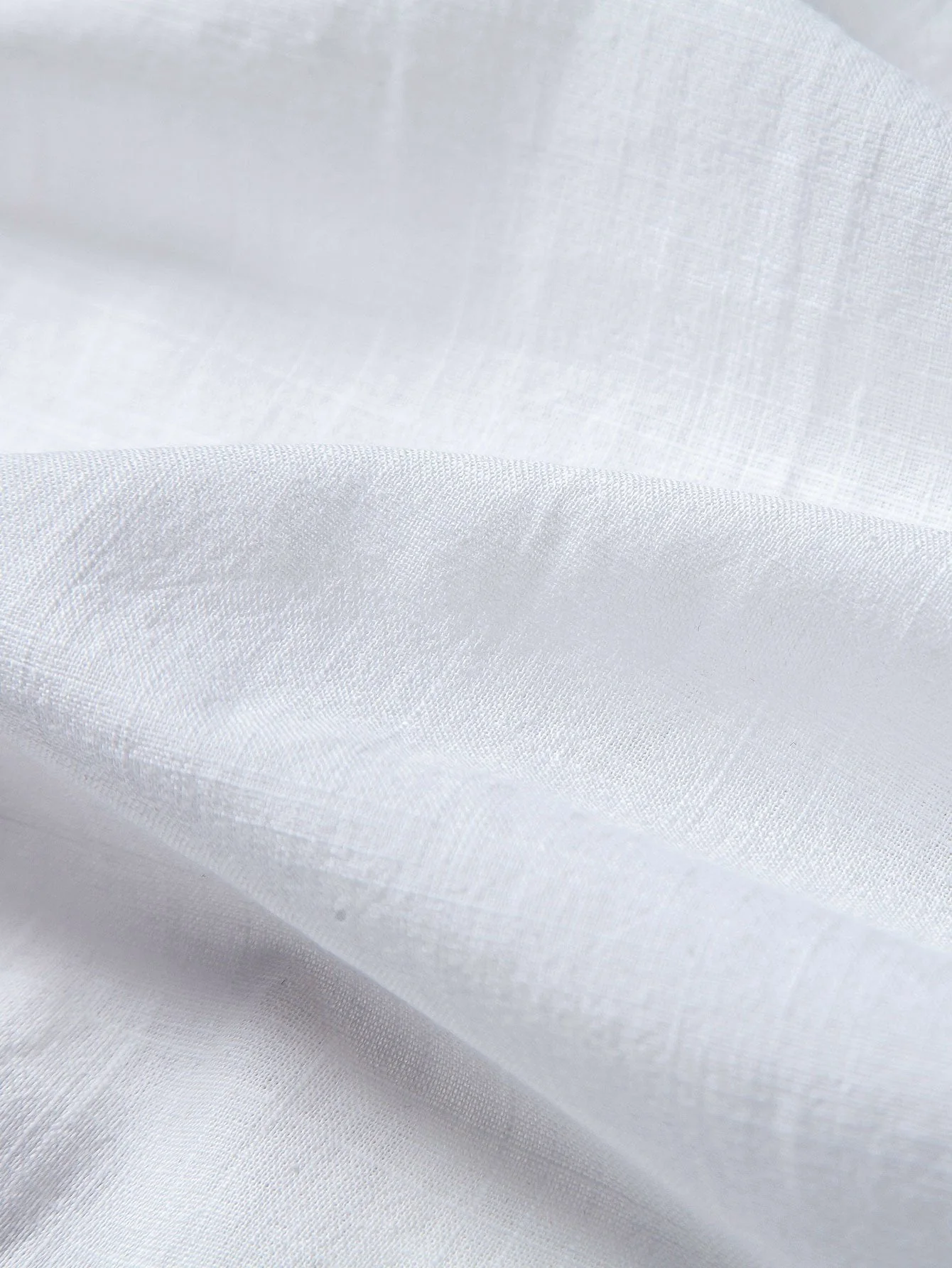 Simón® | Blue Palm Tree Print Linen Look Cotton Button Up Shirt - Image 4