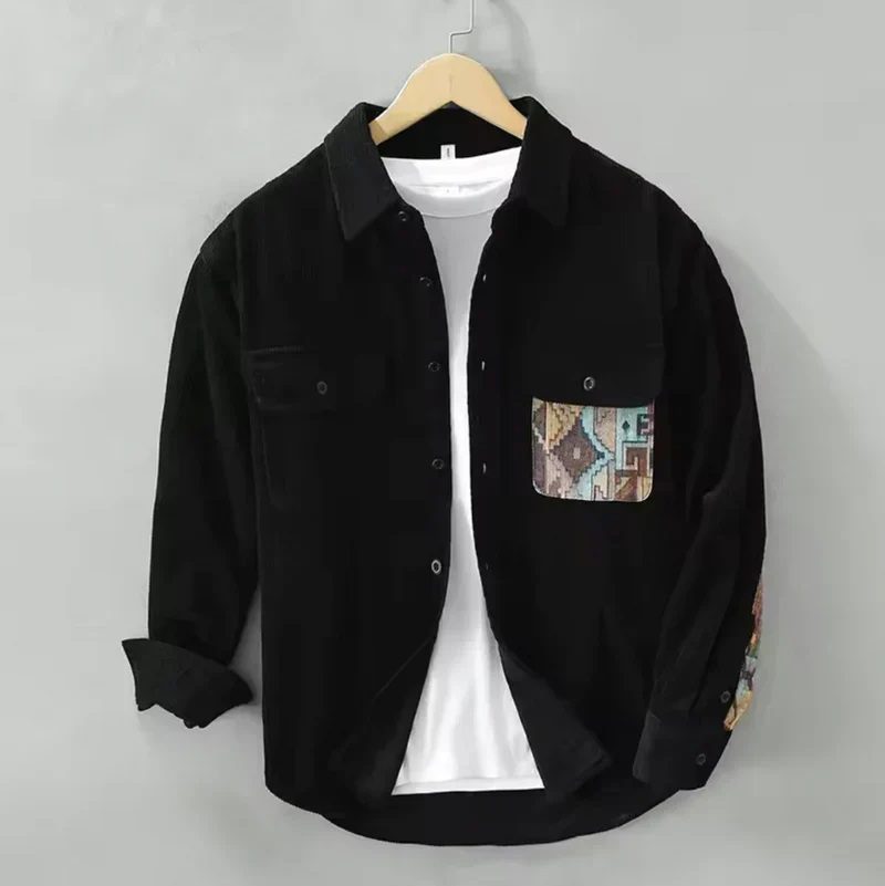 Simon® | Comfortable Shirt With Patchwork Design - Image 7