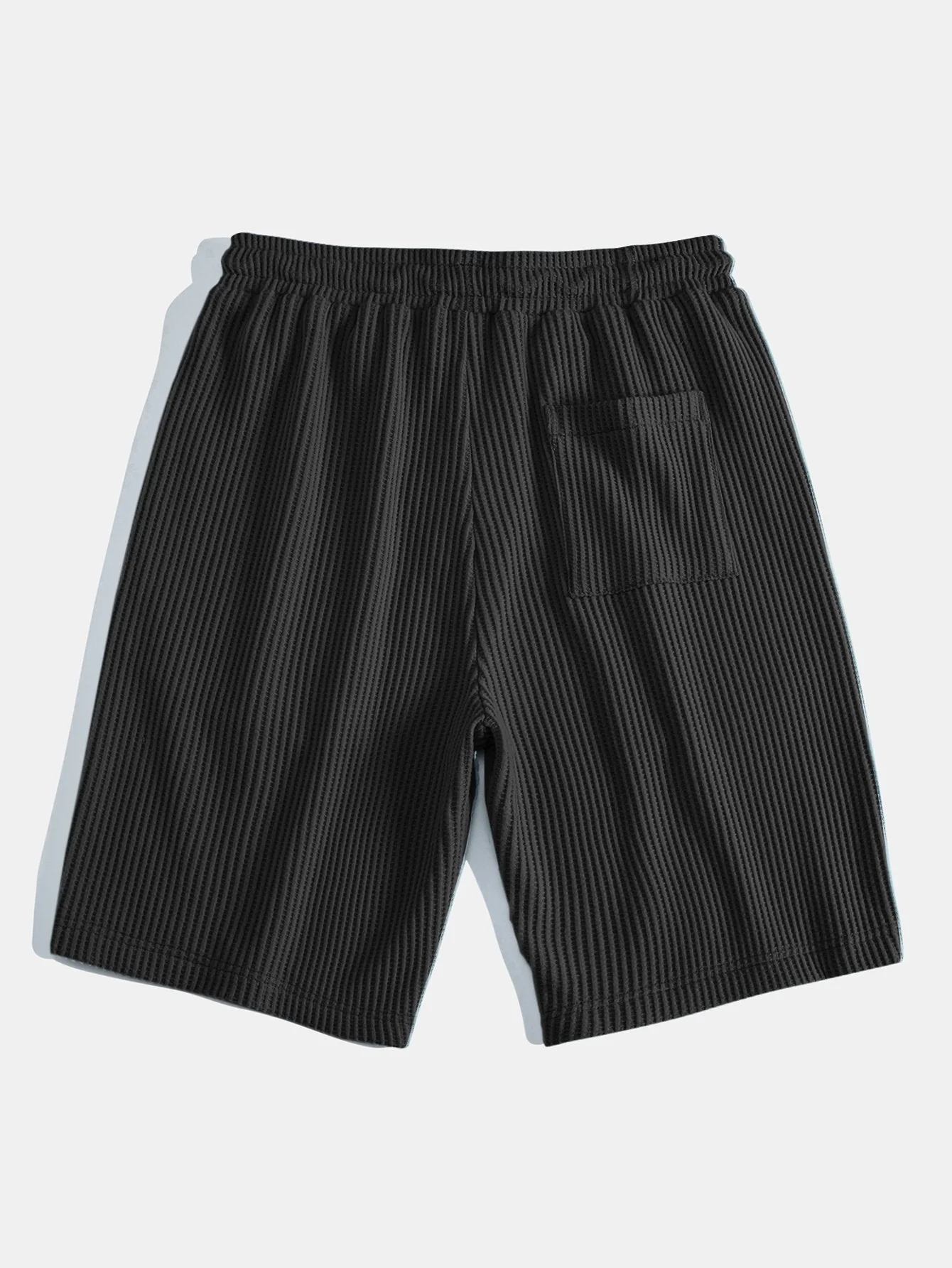 Sixto® | Drawstring Knitted Waffle Shorts - Image 6