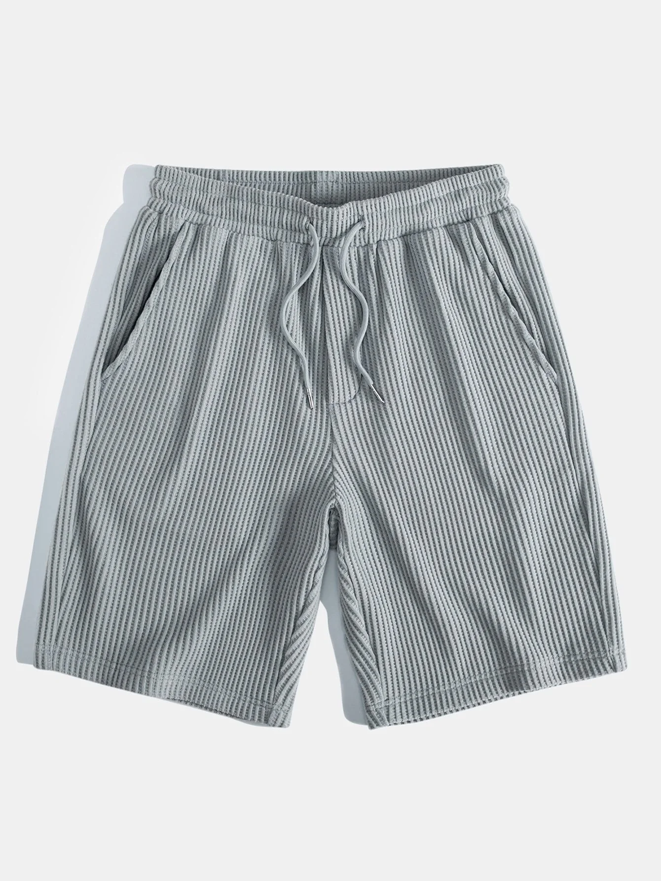 Sixto® | Drawstring Knitted Waffle Shorts - Image 9
