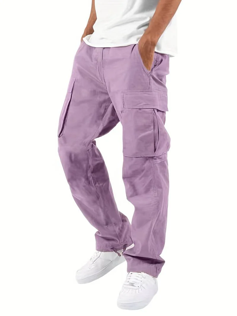 Sófocles® | Solid Cotton Blend With Multiple Flap Pockets For Men - Image 28