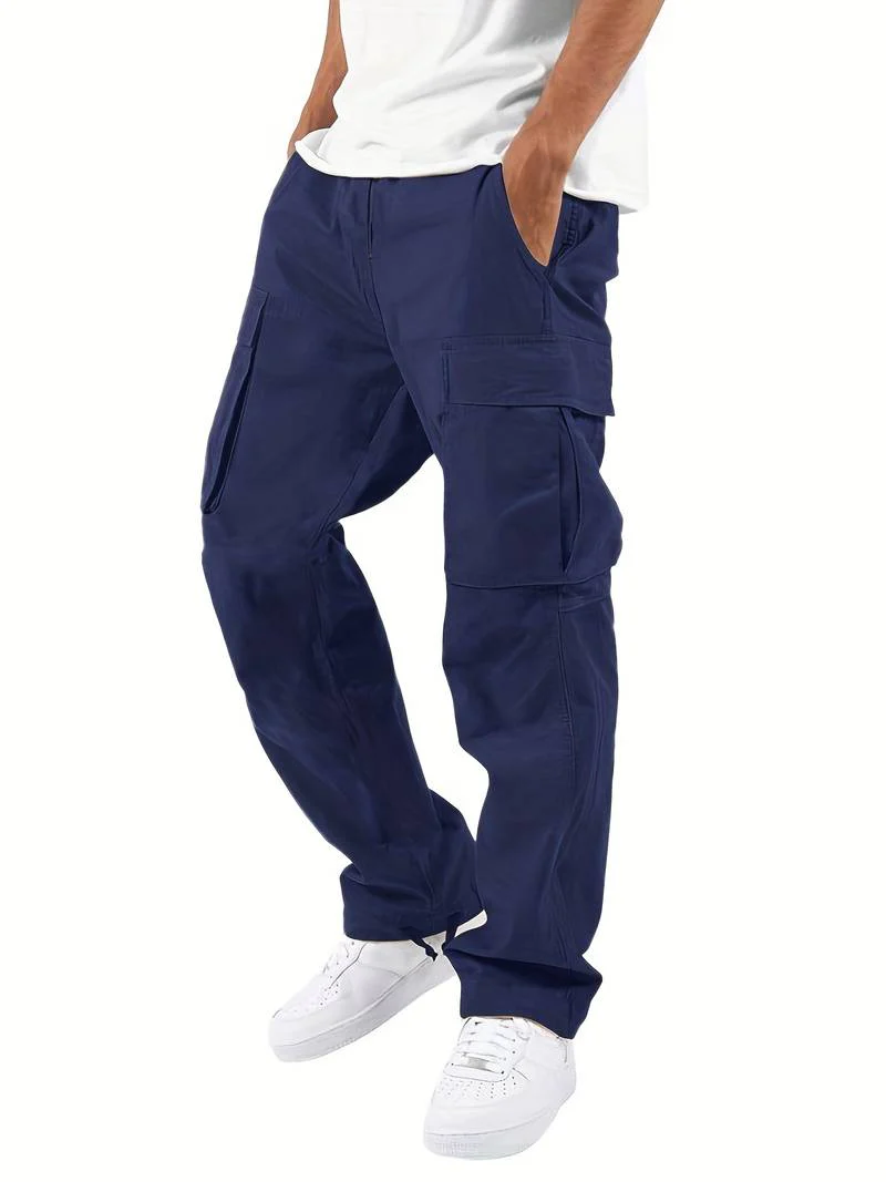 Sófocles® | Solid Cotton Blend With Multiple Flap Pockets For Men - Image 30