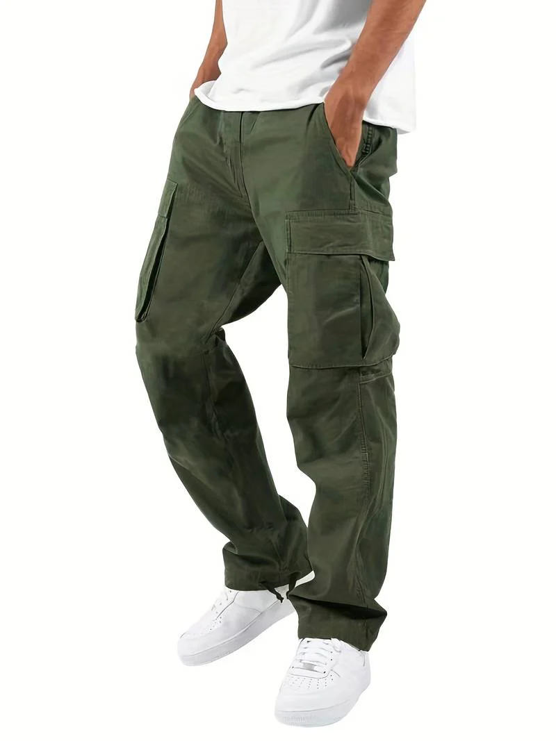 Sófocles® | Solid Cotton Blend With Multiple Flap Pockets For Men - Image 33