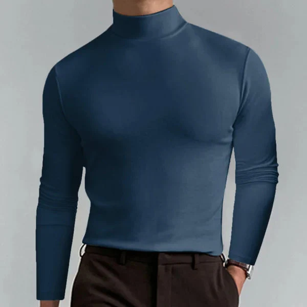 Sol | Men's slim-fit turtleneck sweater with long sleeves - Image 2