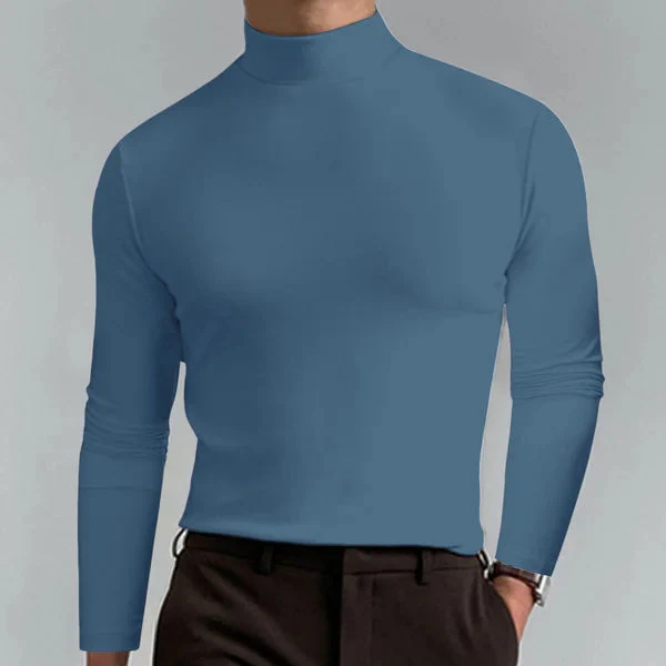 Sol | Men's slim-fit turtleneck sweater with long sleeves - Image 4