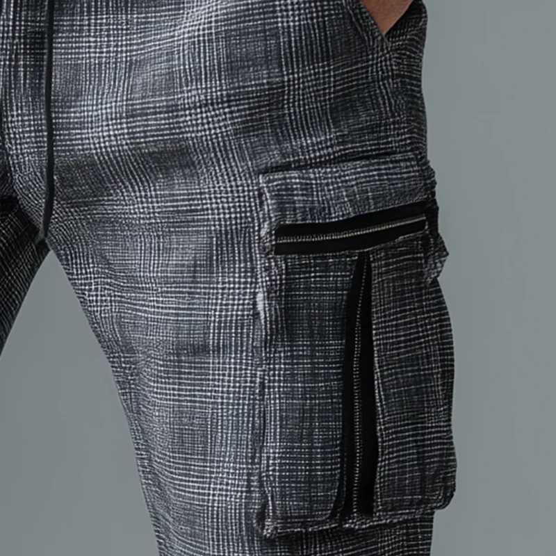 Stanley | Men'S Summer Fashion Plaid Linen Casual Pants - Image 4