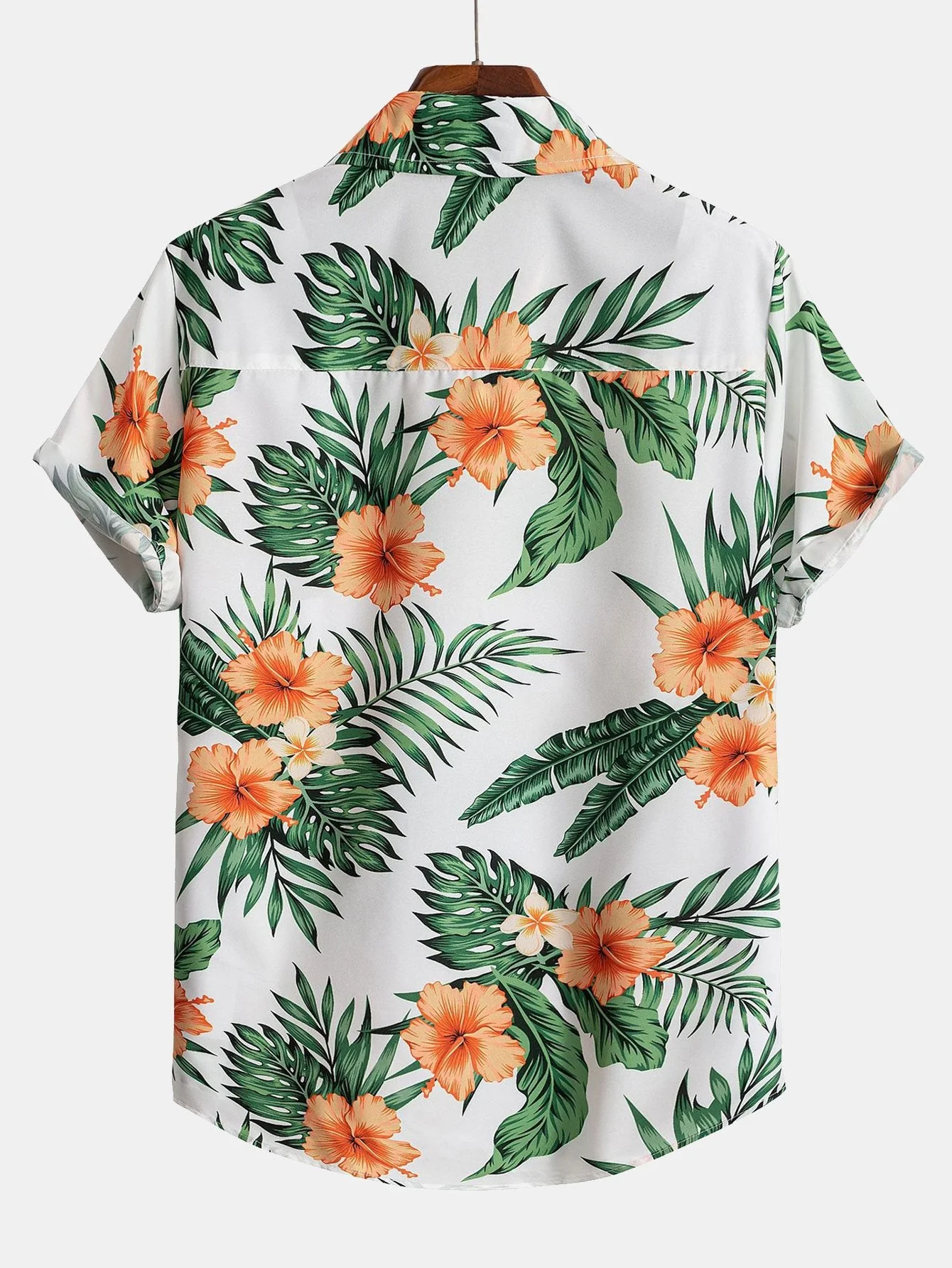 Stefan® | Tropical Print Button Up Shirt & Swim Shorts - Image 3
