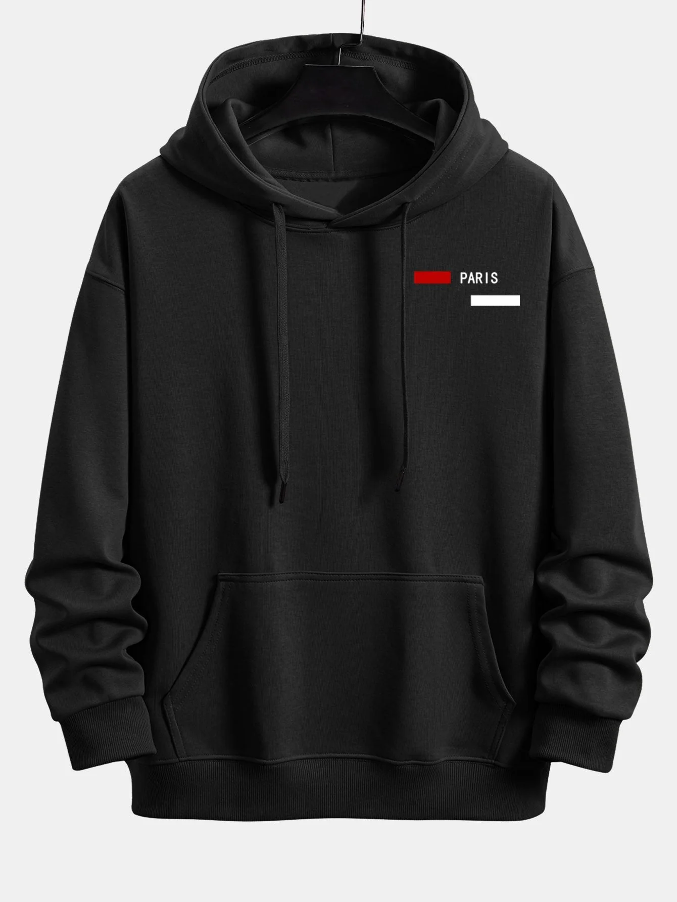 Stellan | Paris Stripe Print Relax Fit Hoodie - Image 2