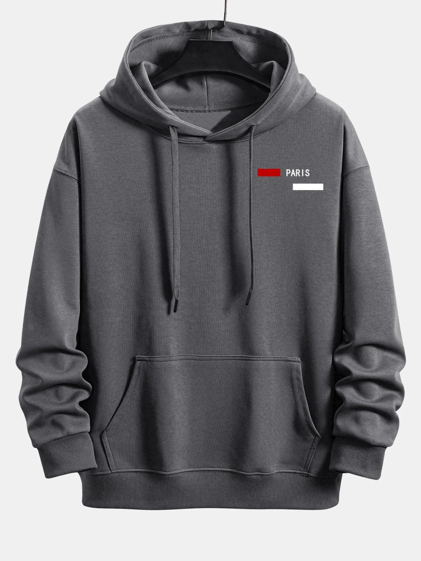 Stellan | Paris Stripe Print Relax Fit Hoodie - Image 3