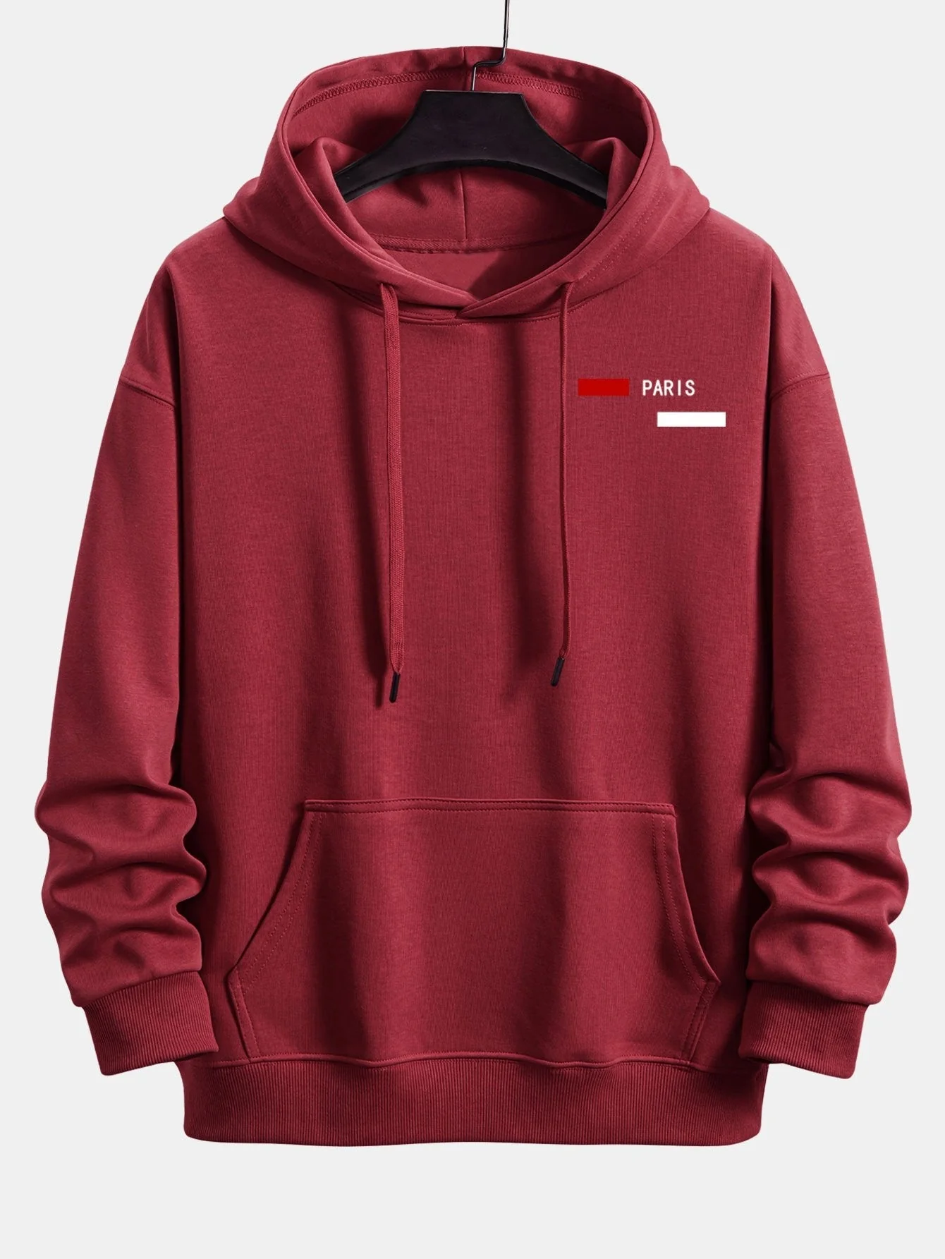 Stellan | Paris Stripe Print Relax Fit Hoodie - Image 7