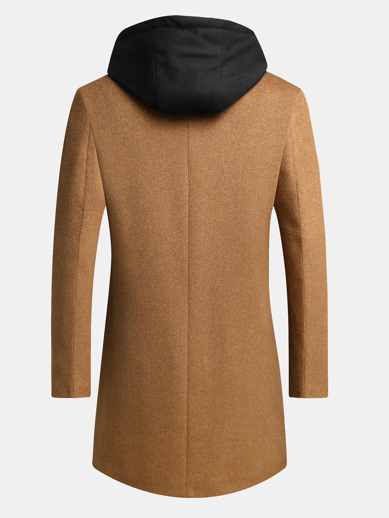 Sterling | Detachable Hooded Woolen Overcoat - Image 12