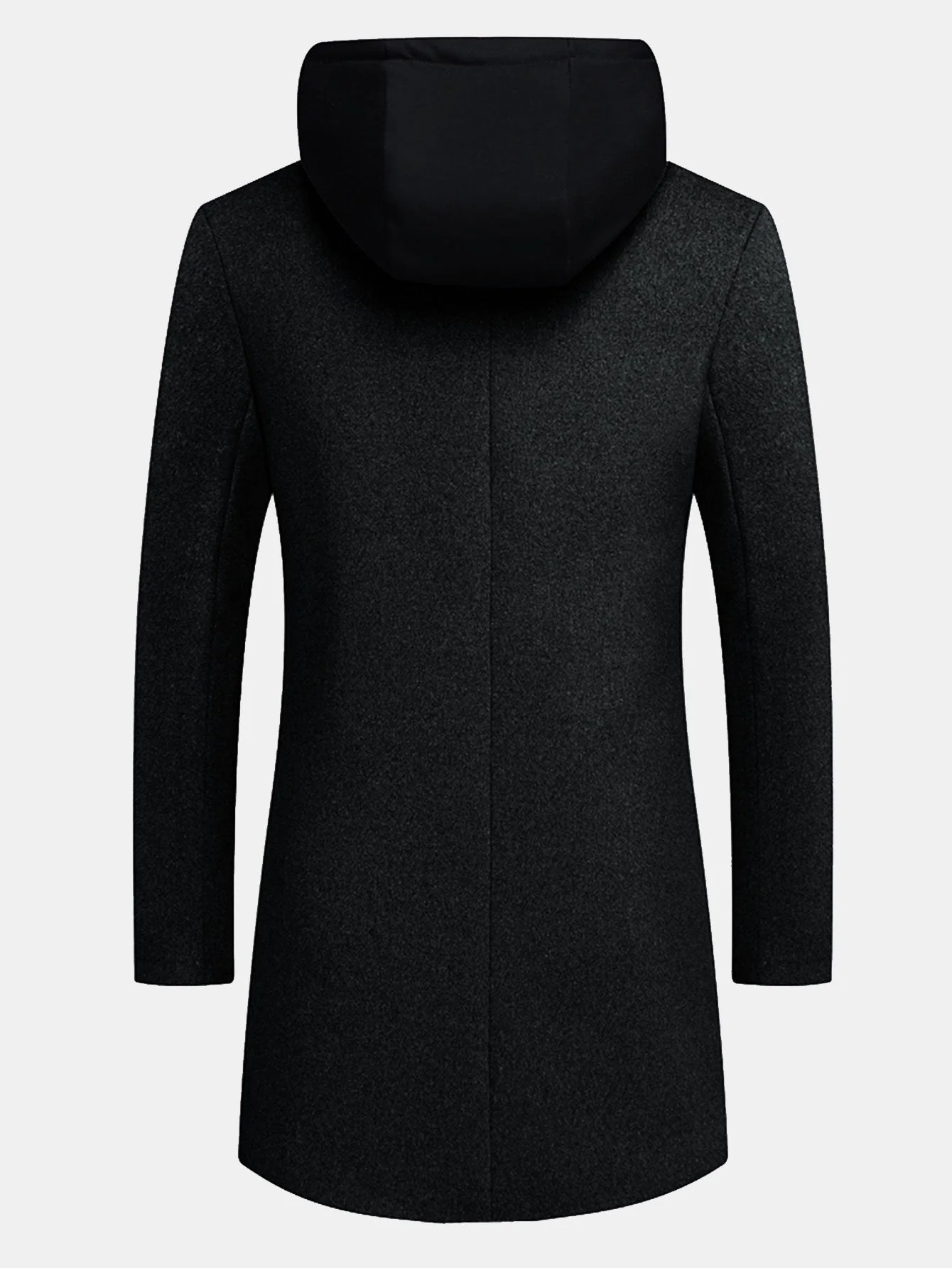 Sterling | Detachable Hooded Woolen Overcoat - Image 13