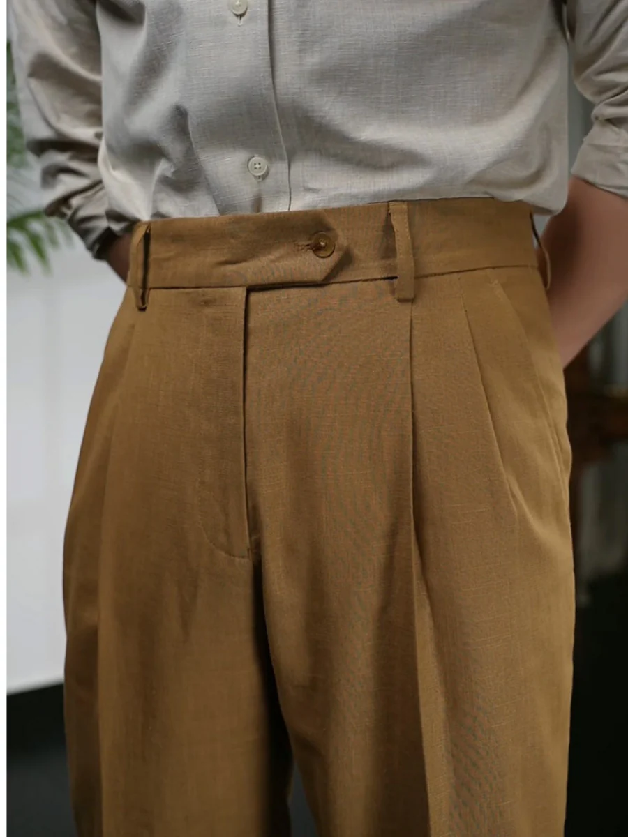 Steve® | Linen-Cotton Trousers - Image 3