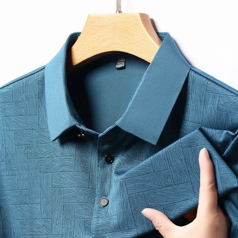 Steve® | Luxury Polo With Pattern - Image 10