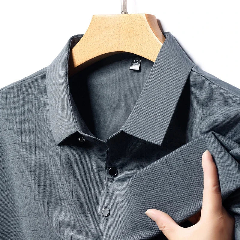 Steve® | Luxury Polo With Pattern - Image 9