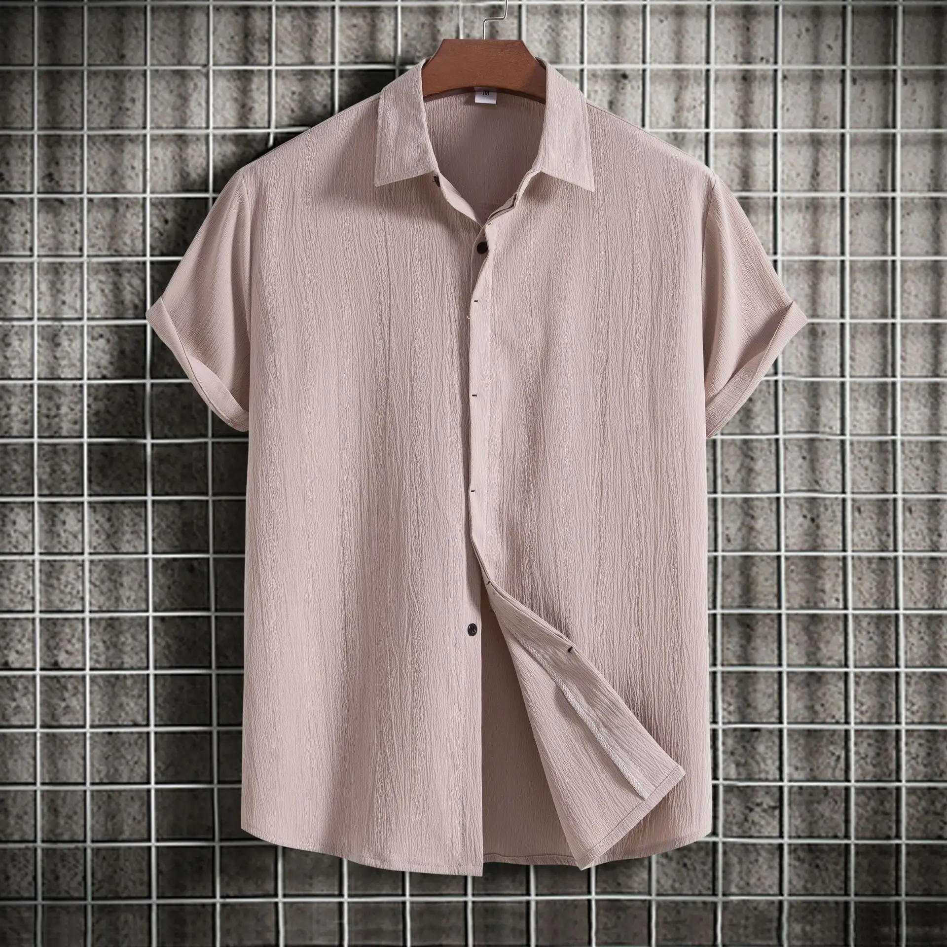 Steven | Cotton Linen Short Sleeved Shirt - Image 11
