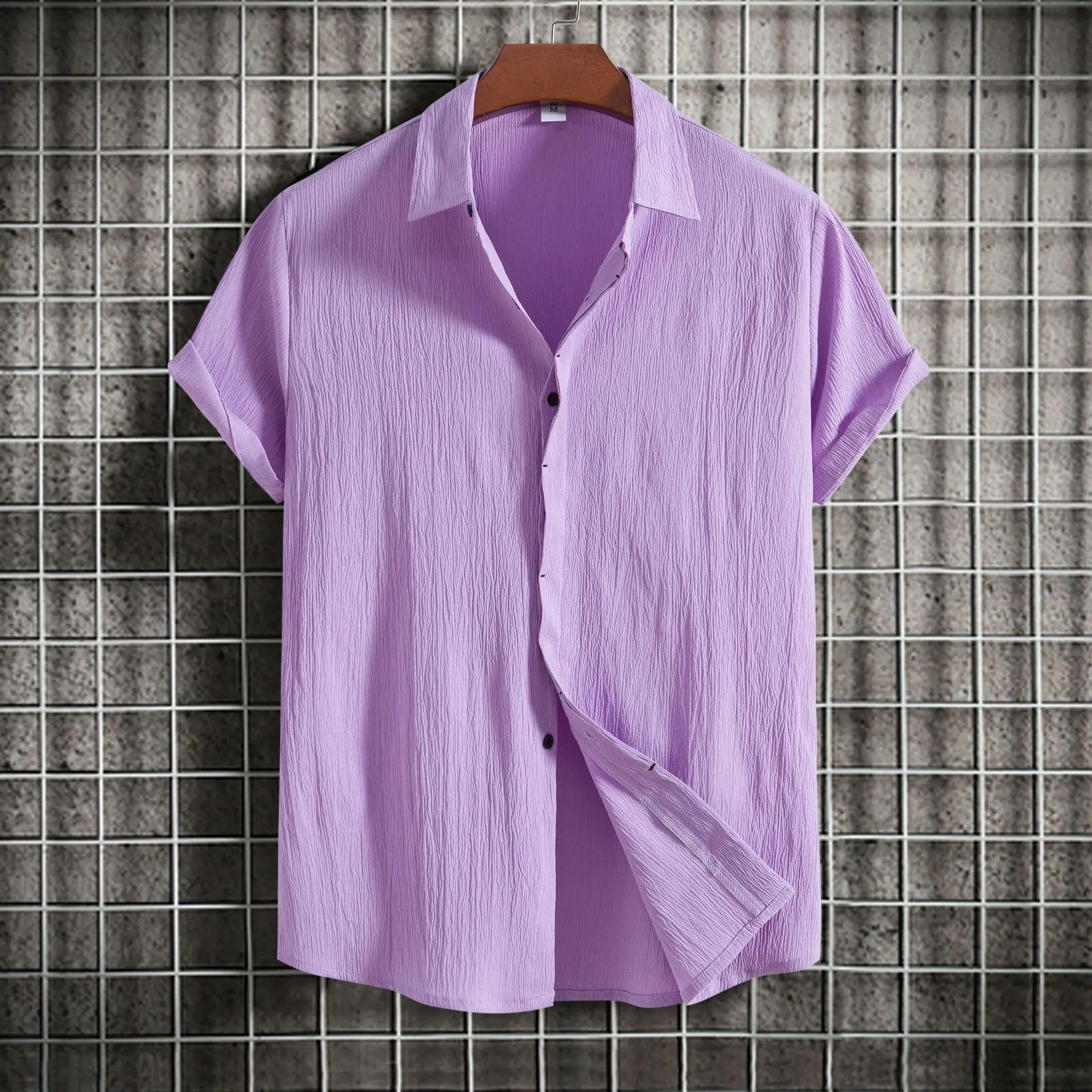Steven | Cotton Linen Short Sleeved Shirt - Image 12