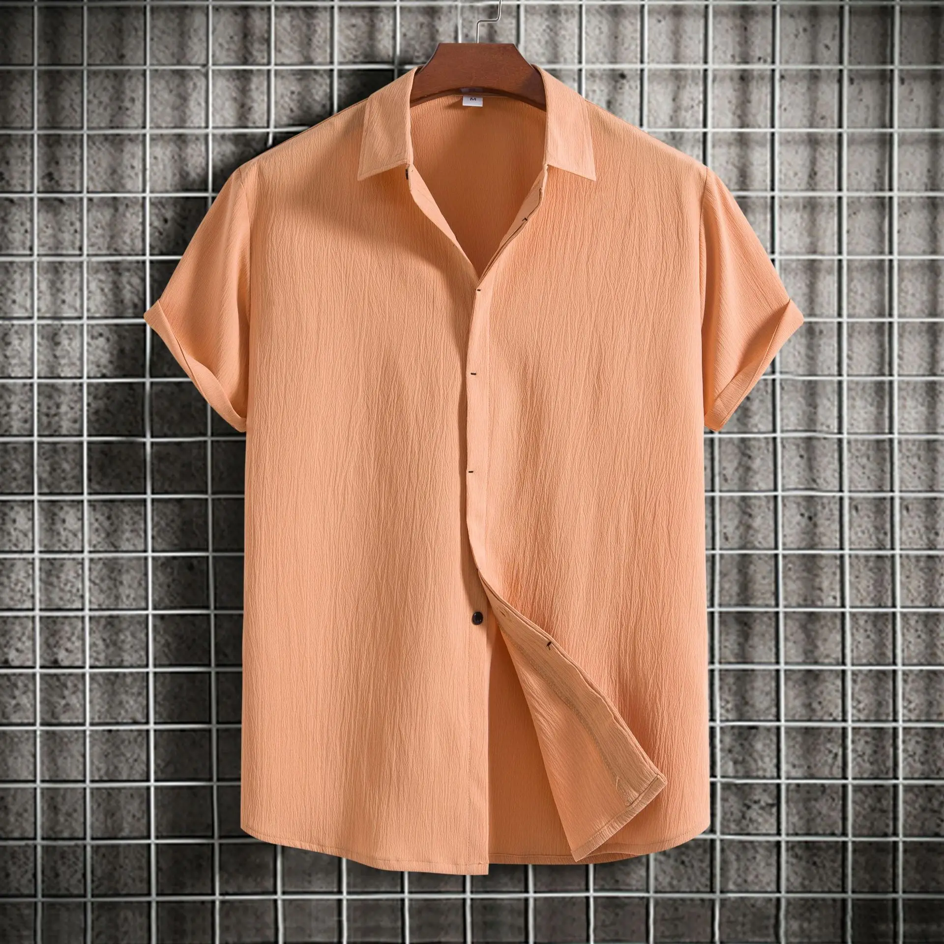 Steven | Cotton Linen Short Sleeved Shirt - Image 3