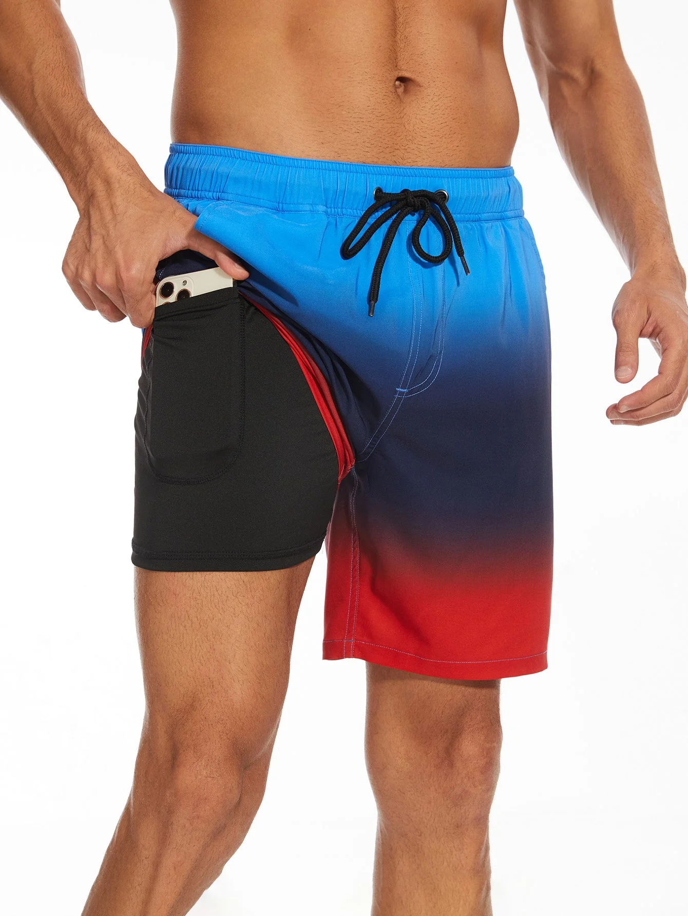 Stewart® | Drawstring Beach Swim Shorts With Pocket - Image 4