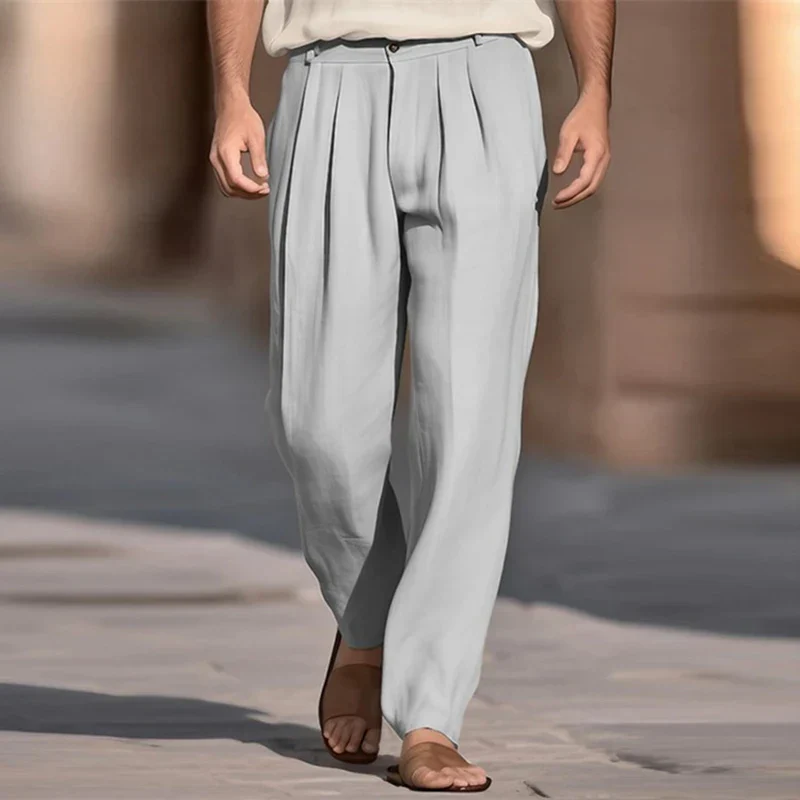 Stone | Casual Linen Pants - Image 4
