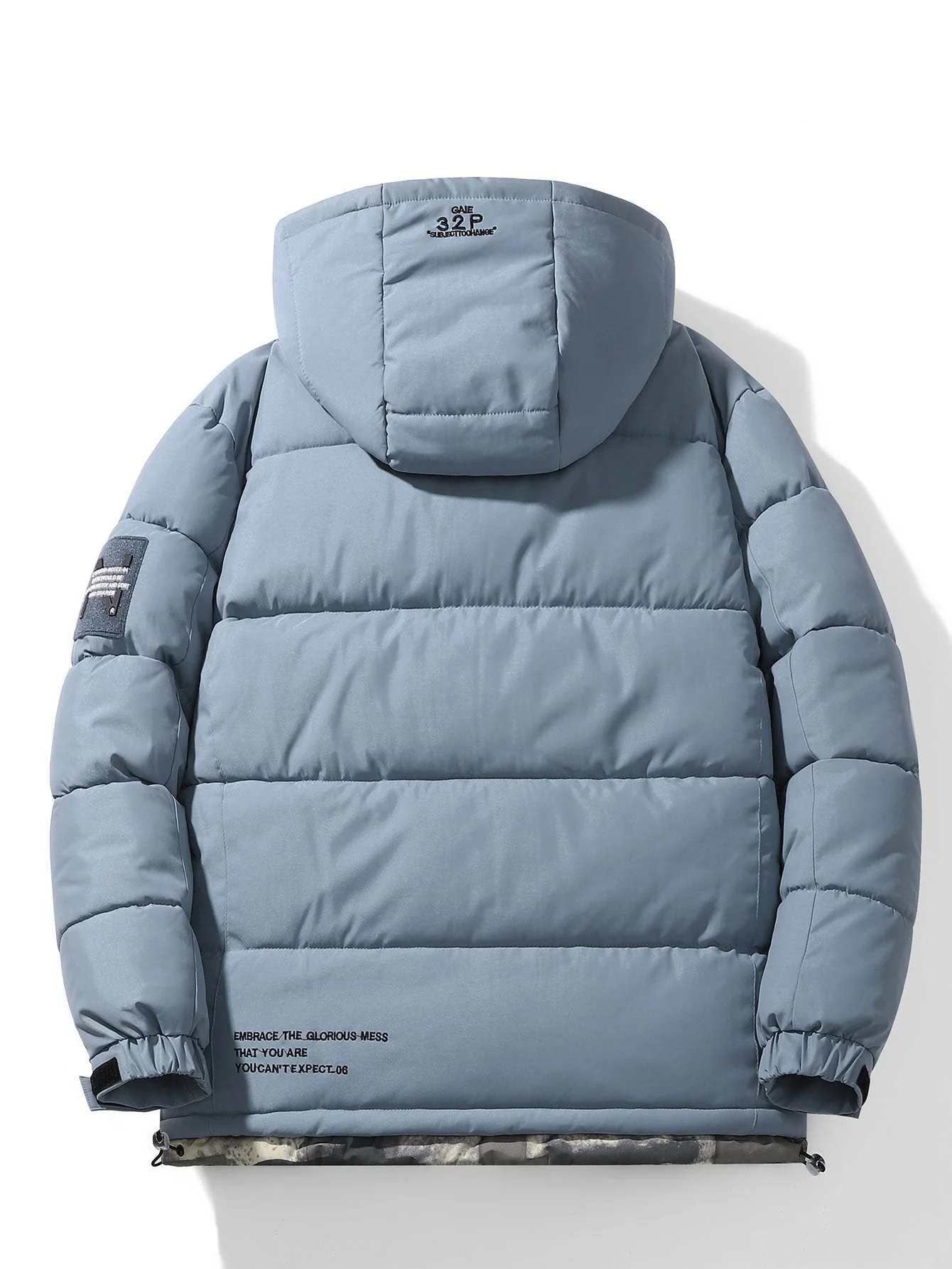 Storm | Camouflage Lined Pockets Hooded Puffer Coat - Image 5