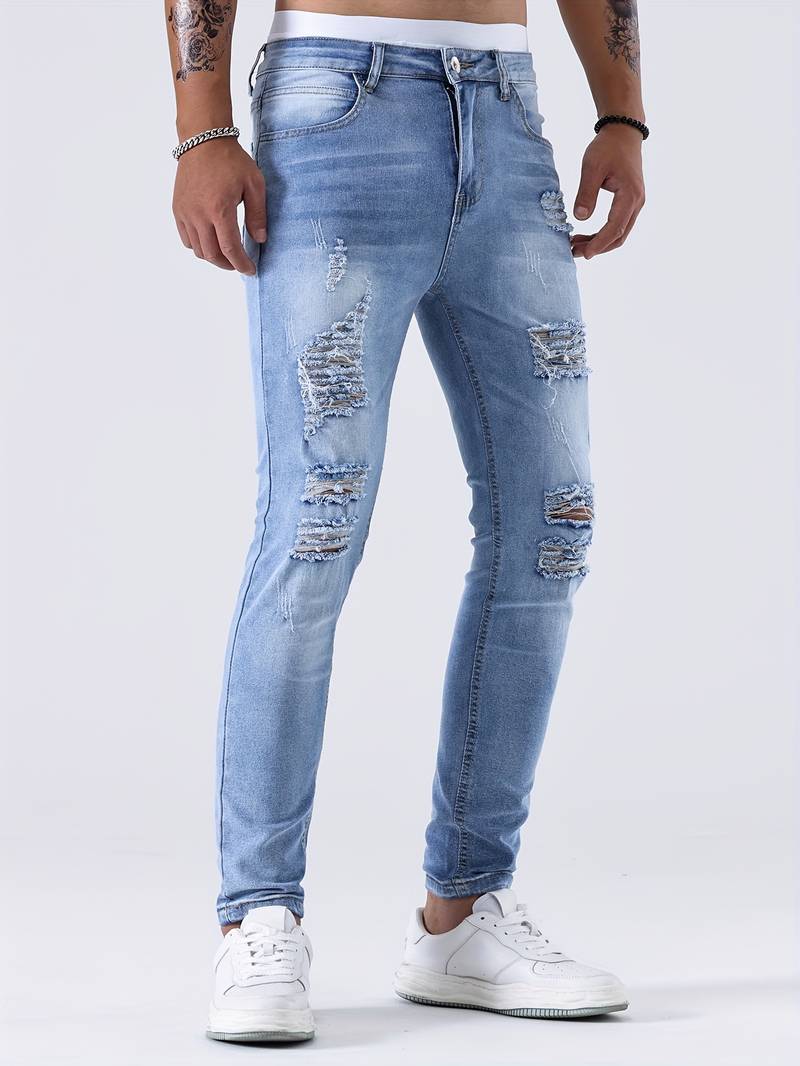 Suetonio® | Slim-Fit Jeans With Casual Rips - Image 2