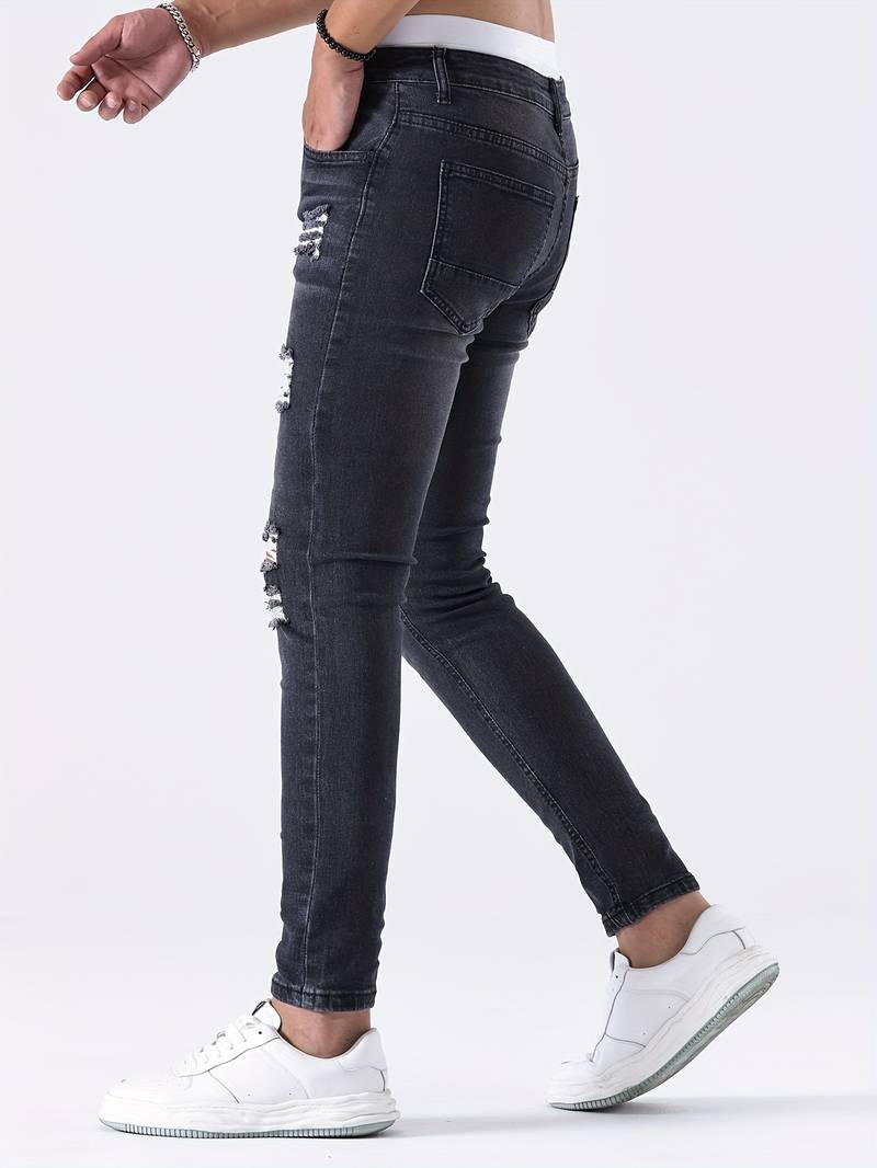 Suetonio® | Slim-Fit Jeans With Casual Rips - Image 4