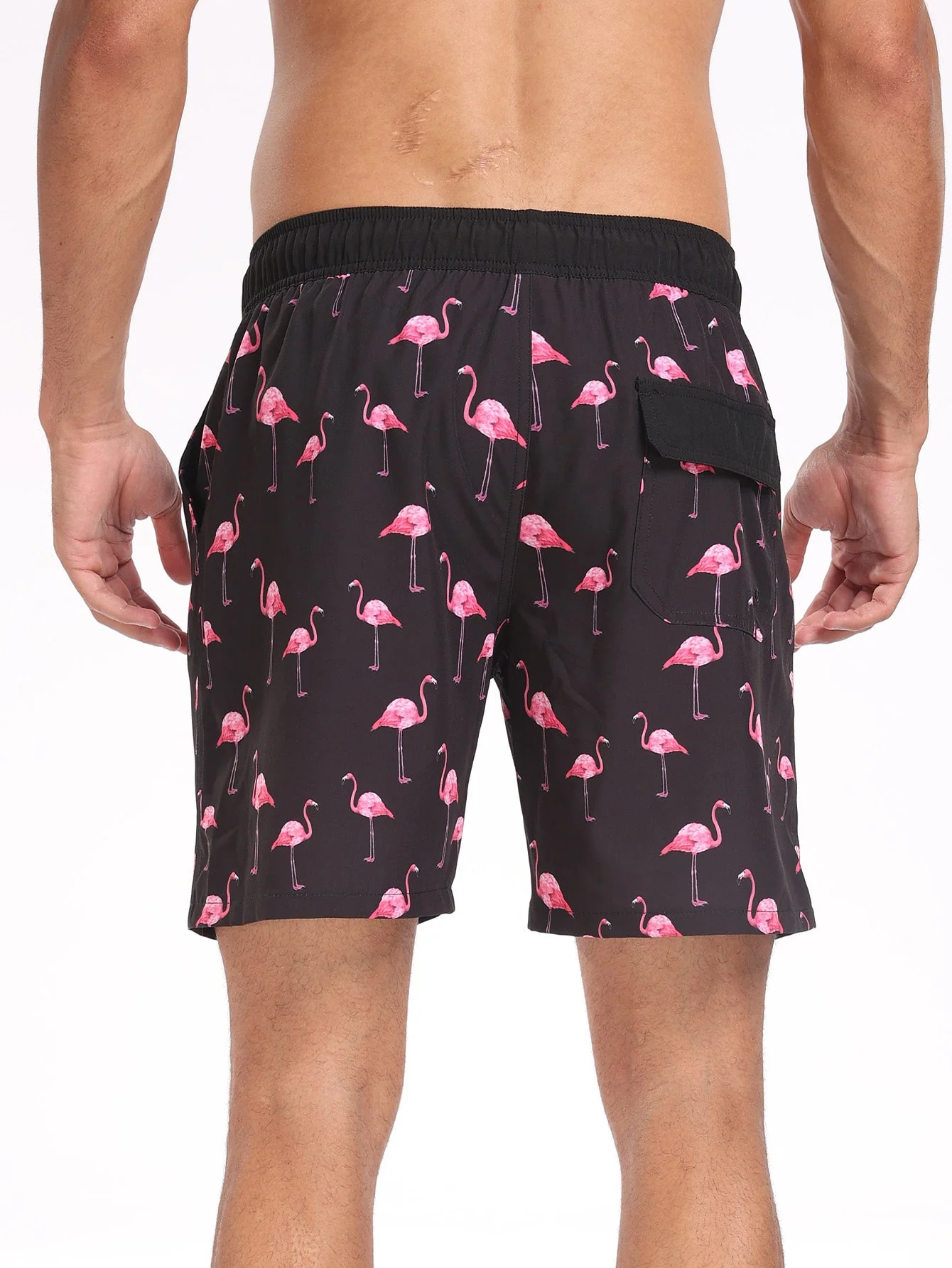 Sullivan® | Flamingo Print Pocket Drawstring Swim Shorts - Image 5