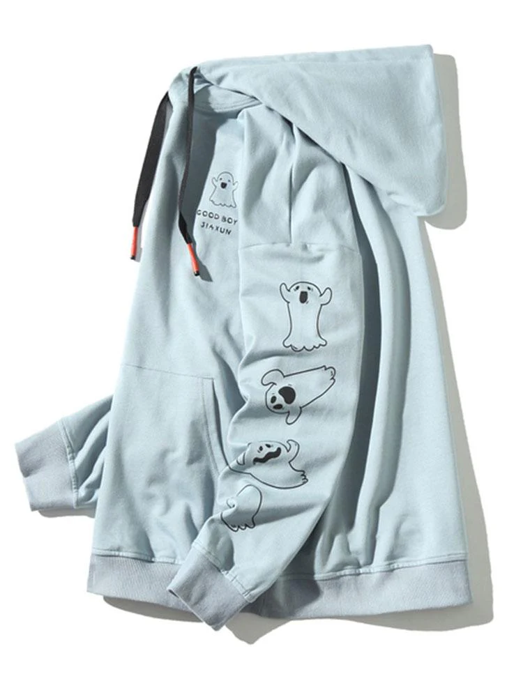 Sylvan | Relax Fit Ghost Print Hoodie - Image 2
