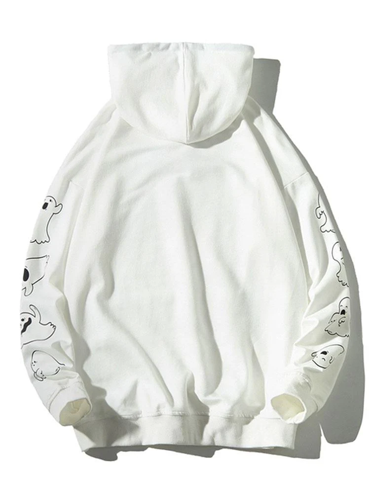 Sylvan | Relax Fit Ghost Print Hoodie - Image 4