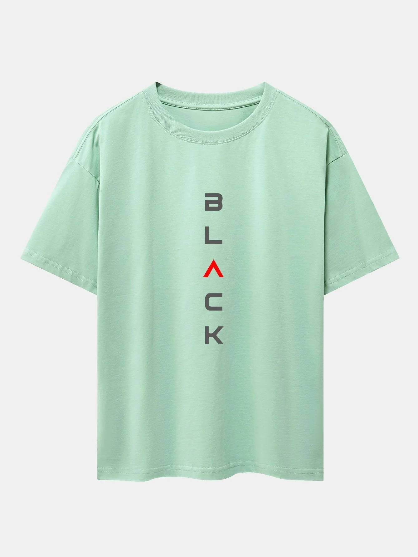 Tadeo® | Black Print Drop Shoulder Oversize T-Shirt - Image 11