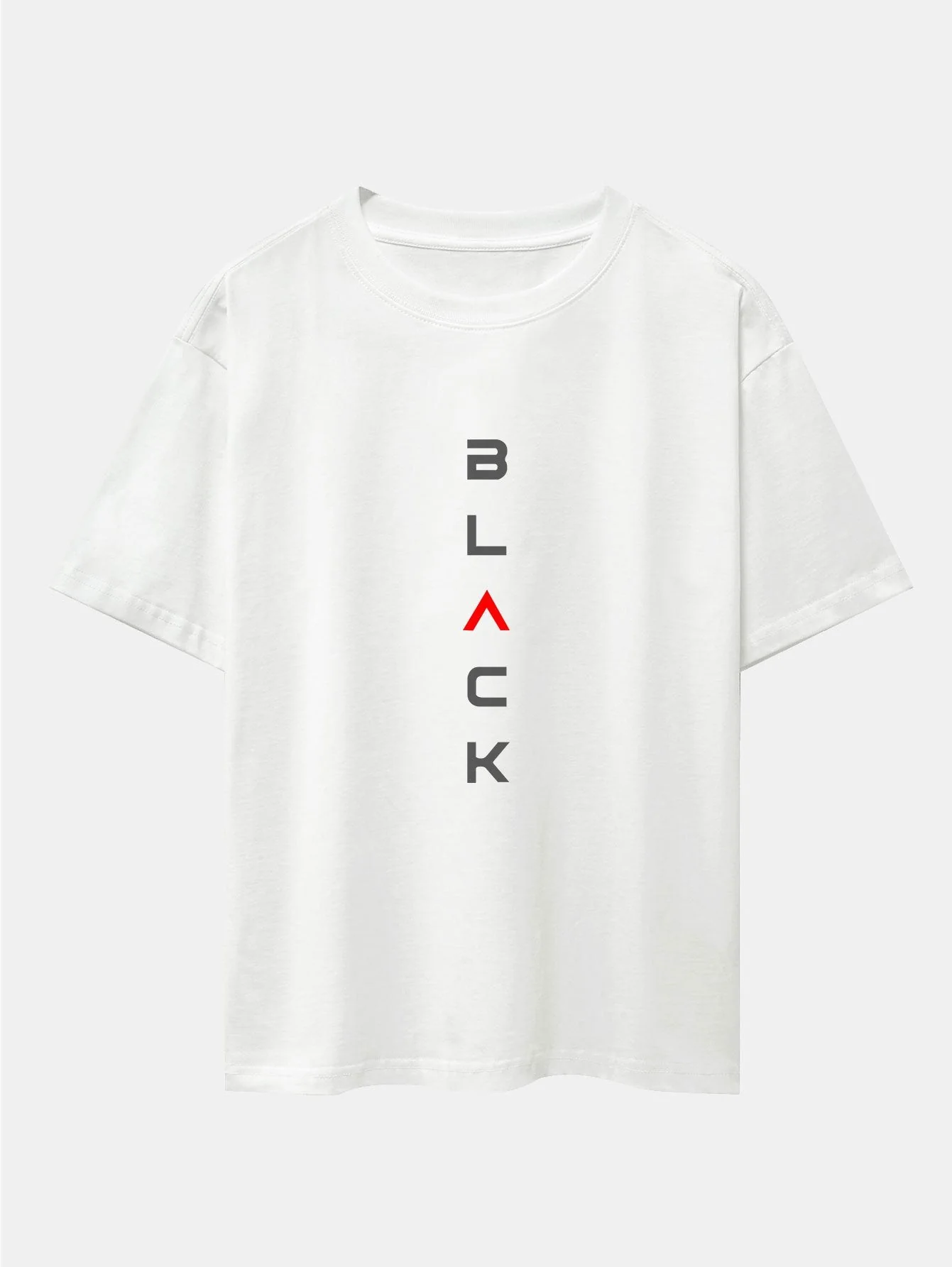 Tadeo® | Black Print Drop Shoulder Oversize T-Shirt - Image 2