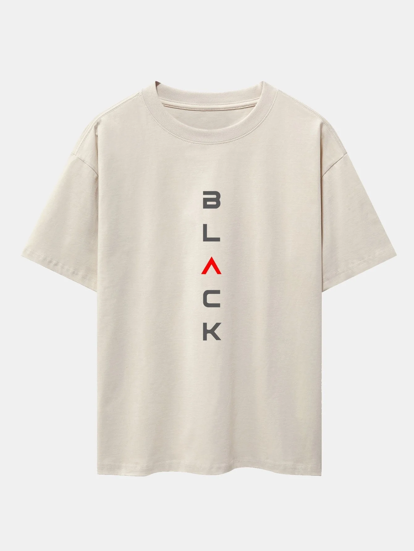 Tadeo® | Black Print Drop Shoulder Oversize T-Shirt - Image 3